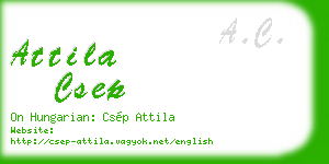 attila csep business card