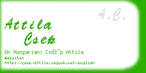 attila csep business card